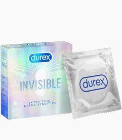 Durex Siêu mỏng Invisible 2 cái